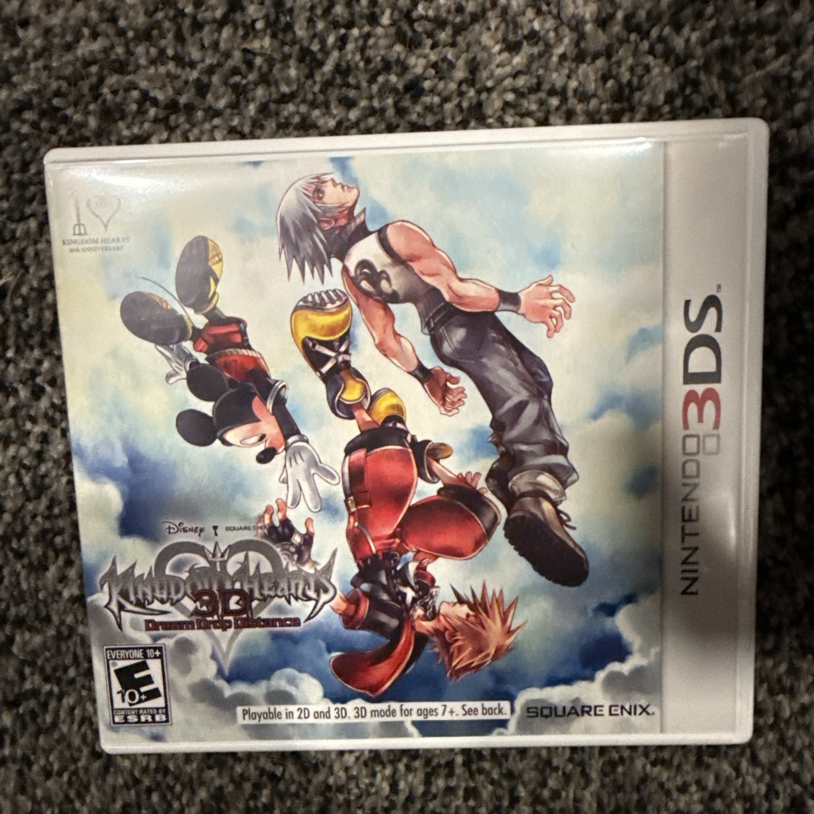 Nintendo 3DS Kingdom Hearts 3D Dream Drop Distance CASE AND MANUAL NO GAME