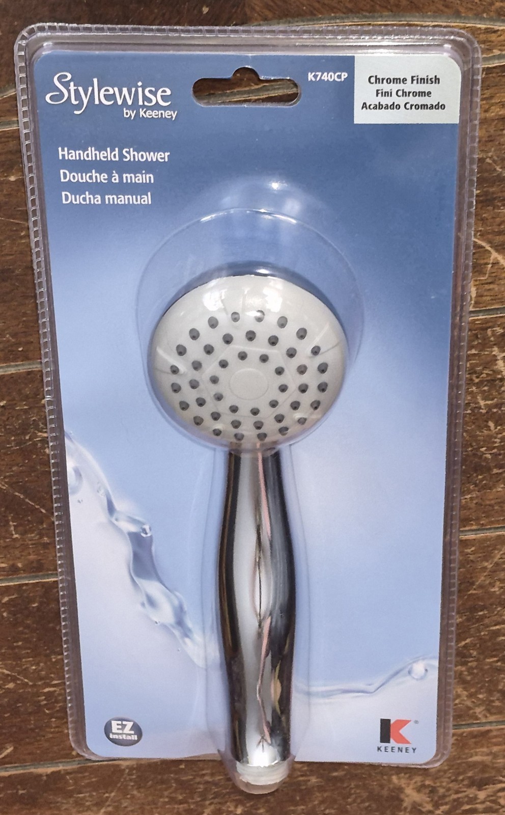 Handheld Shower Chrome Finish with Easy Install #K740CP