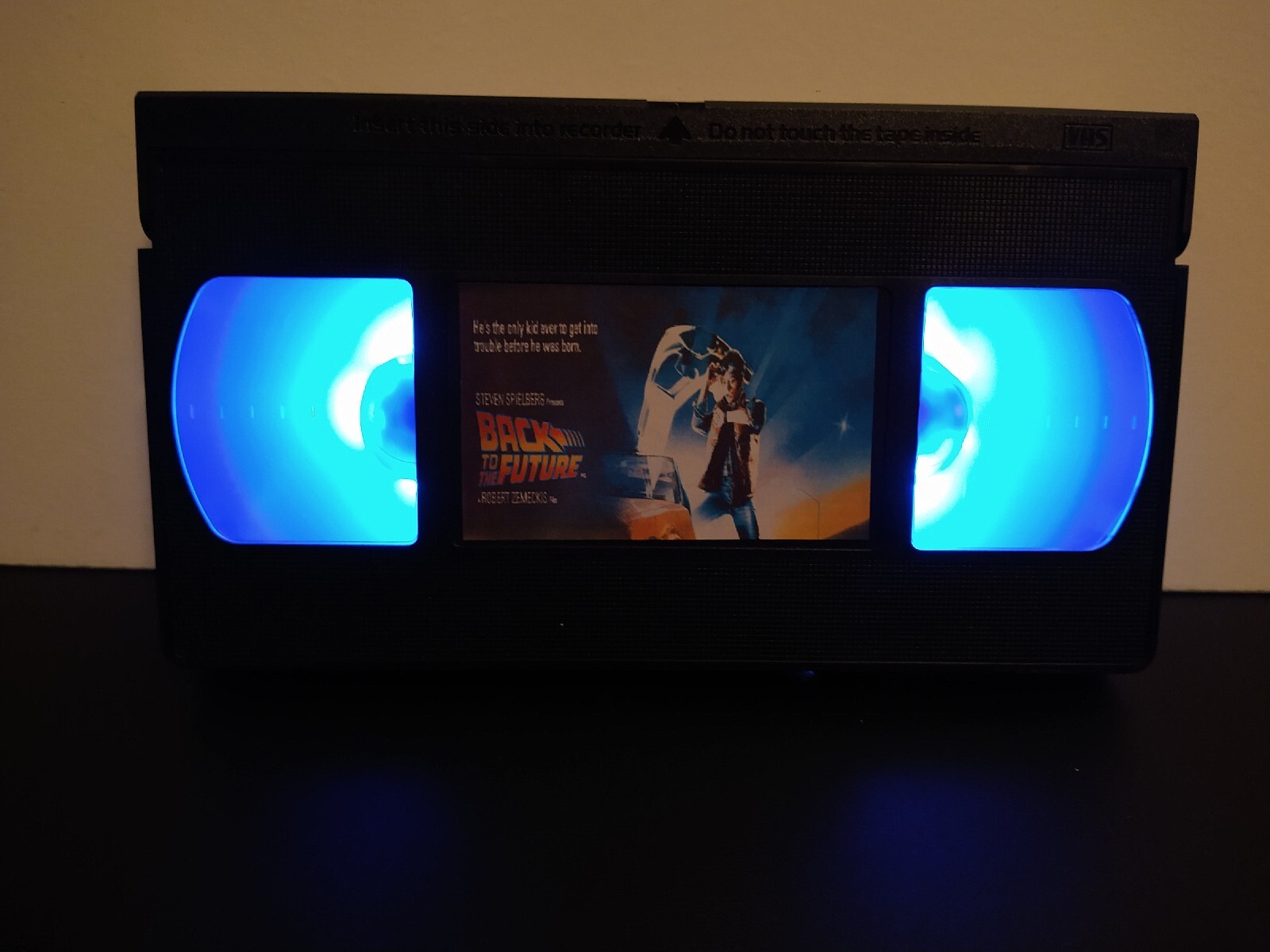 Strobing Back To The Future VHS Night Light Sci-fi Not Dvd Bluray 4k