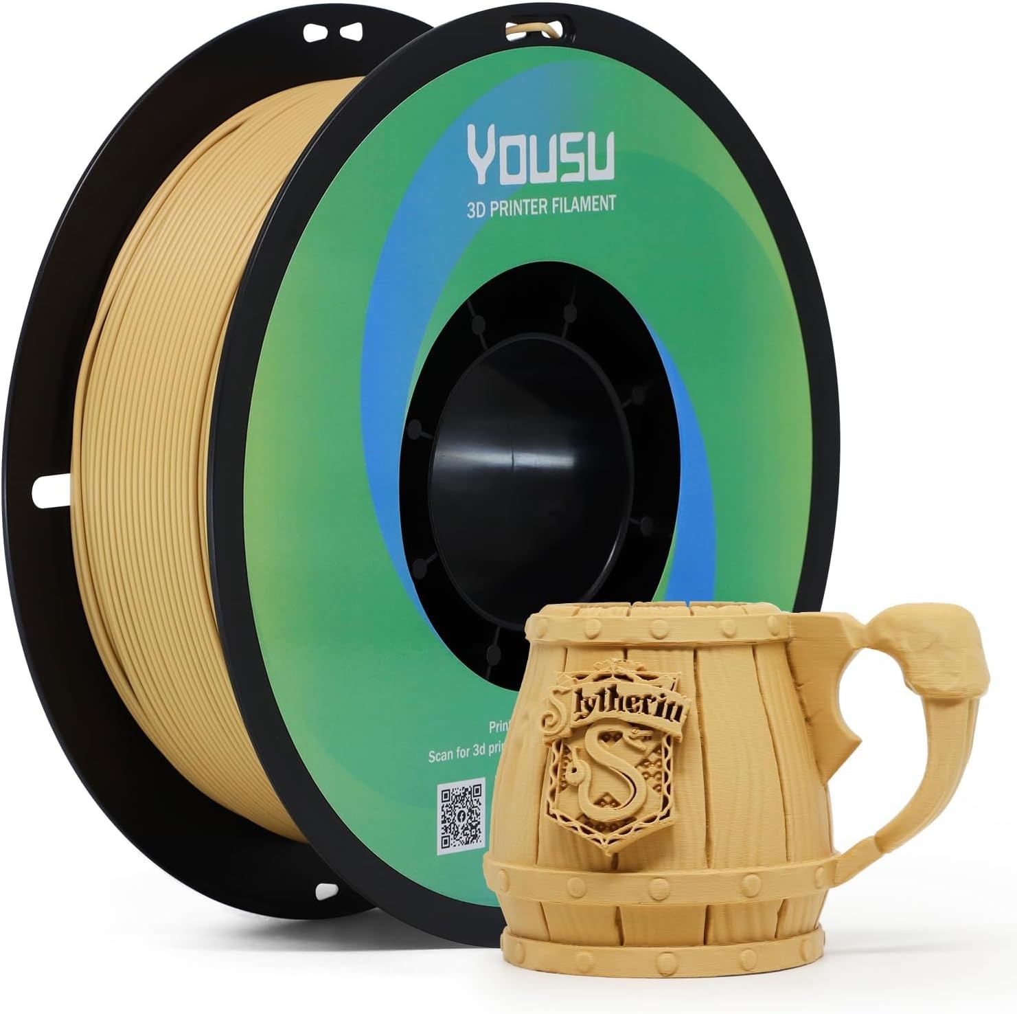 Matte PLA Filament 1.75mm 1KG, Light Brown 3D Printer Filament, A Variety of
