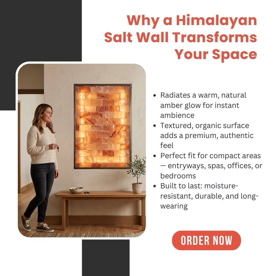 28×40" All-in-One Salt Wall Panel Kit Include Bricks, Glue, LED, Map User Manual