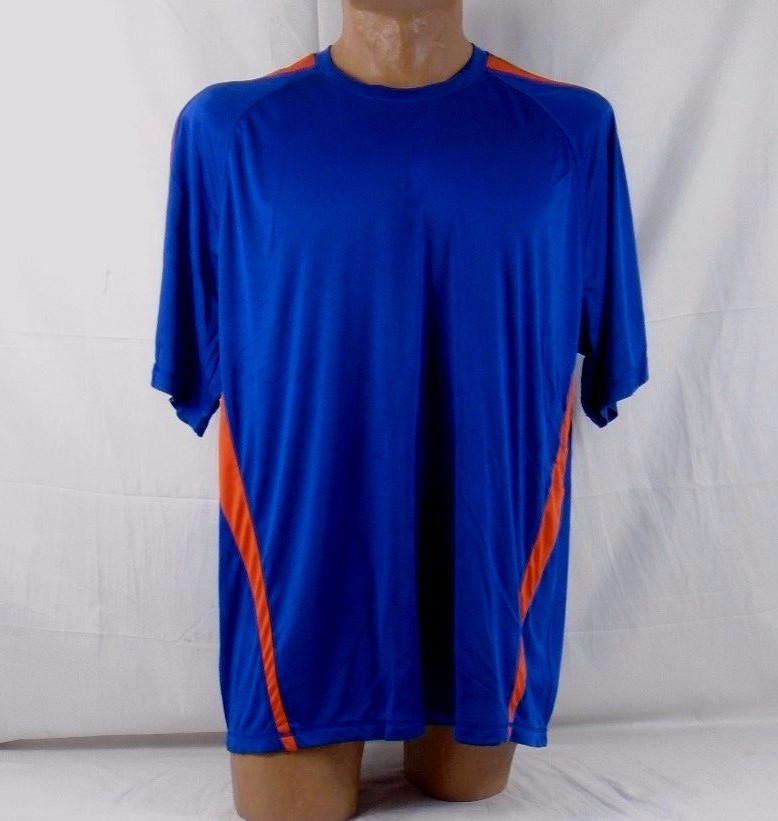 Sport-Tek Colorblock Competitor Tee 2XL Royal/Deep Orange ST351 644A