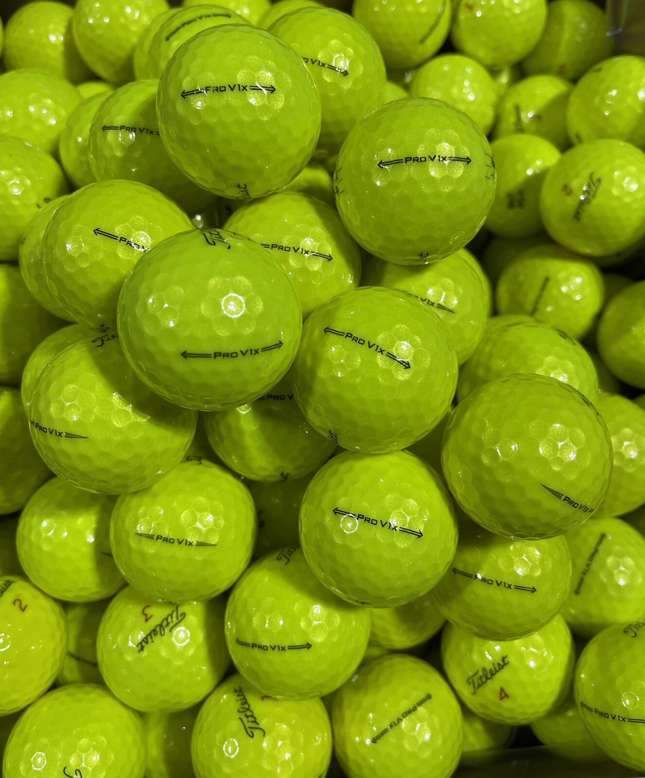 4 Dozen Titleist Prov1x Yellow 5AAAAA+ MINT CONDITION GOLF BALLS