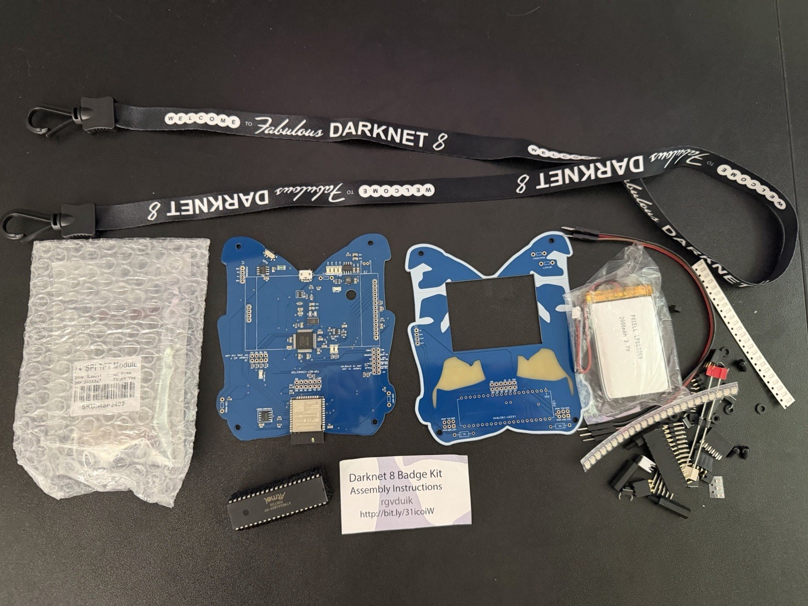 Defcon 27 Darknet 8 Badge BADGELIFE