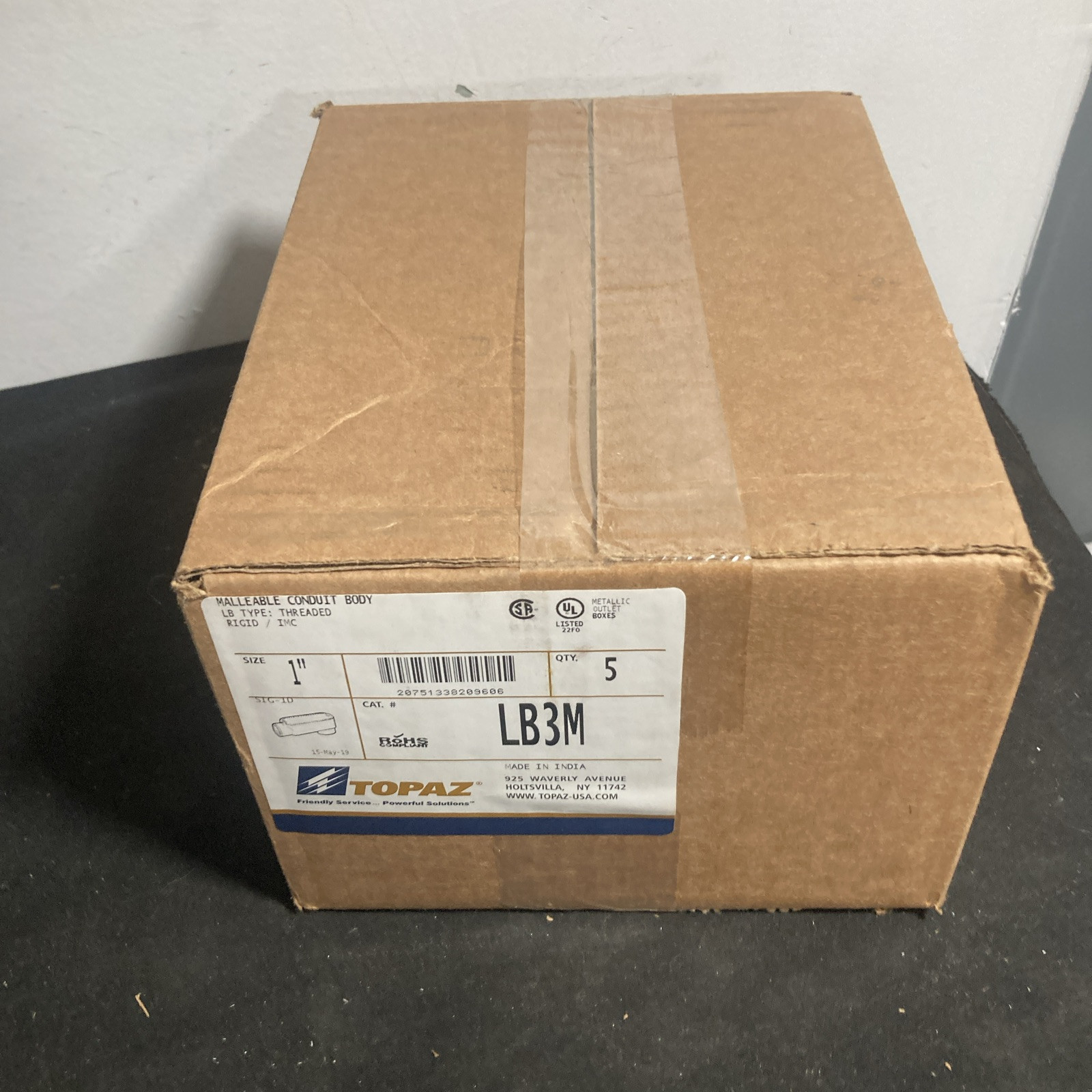 Topaz 1” LB3M 5 Pack Case