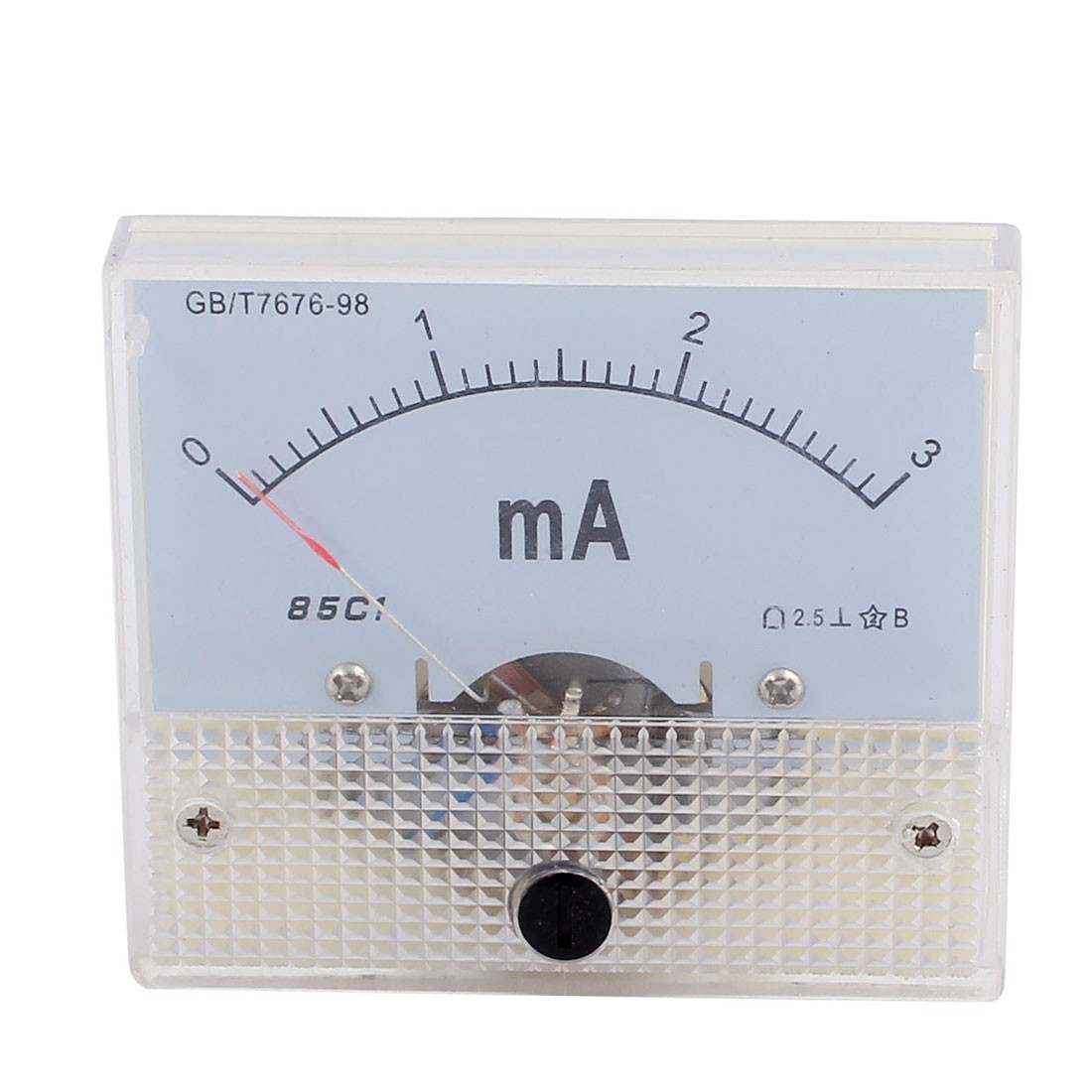 85C1 Class 2.5 Accuracy DC 0-3mA Analog Panel Meter Ammeter Amperemeter