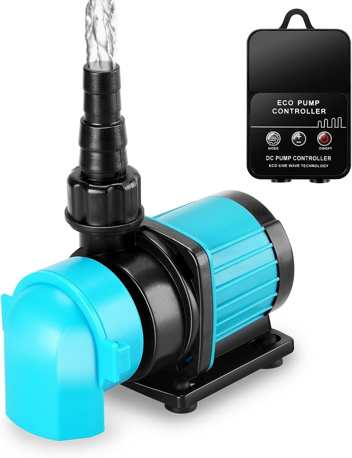 320GPH Mini Aquarium DC Water Pump W/ Controller DC24V 12W Submersible Return