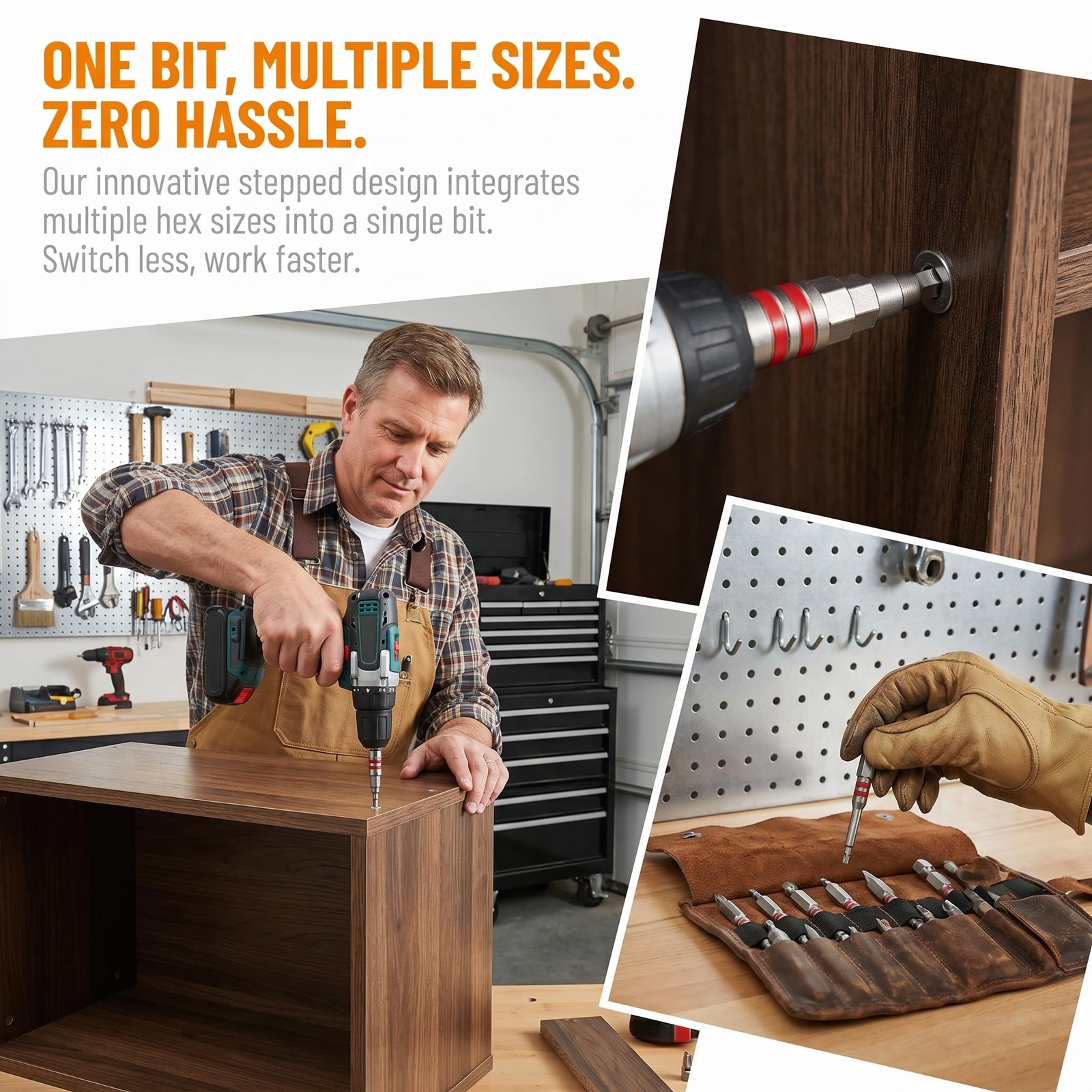 All-in-One Pagoda Hex Scredriver Bit Set – 6-Piece Screwdriver Bit, Featuring...