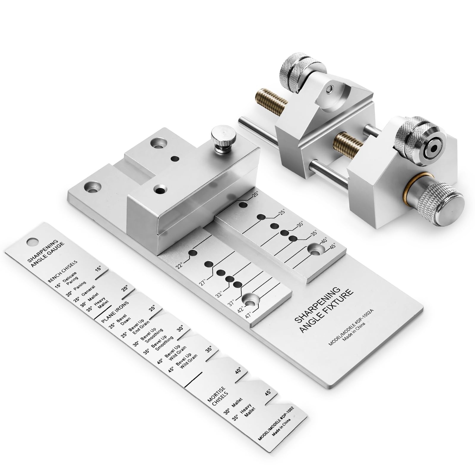 Chisel Sharpening Jig, Lightweight Honing Guide System with Adjustable Angle ...
