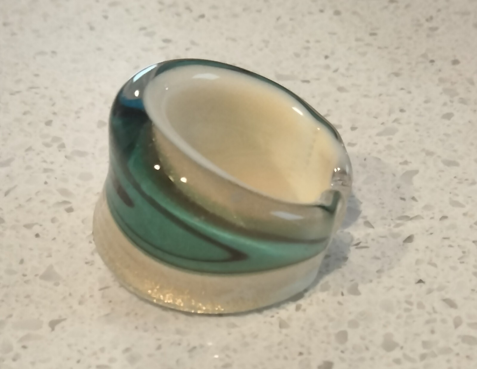 Artisan Uniquely Beautiful Glass Ring