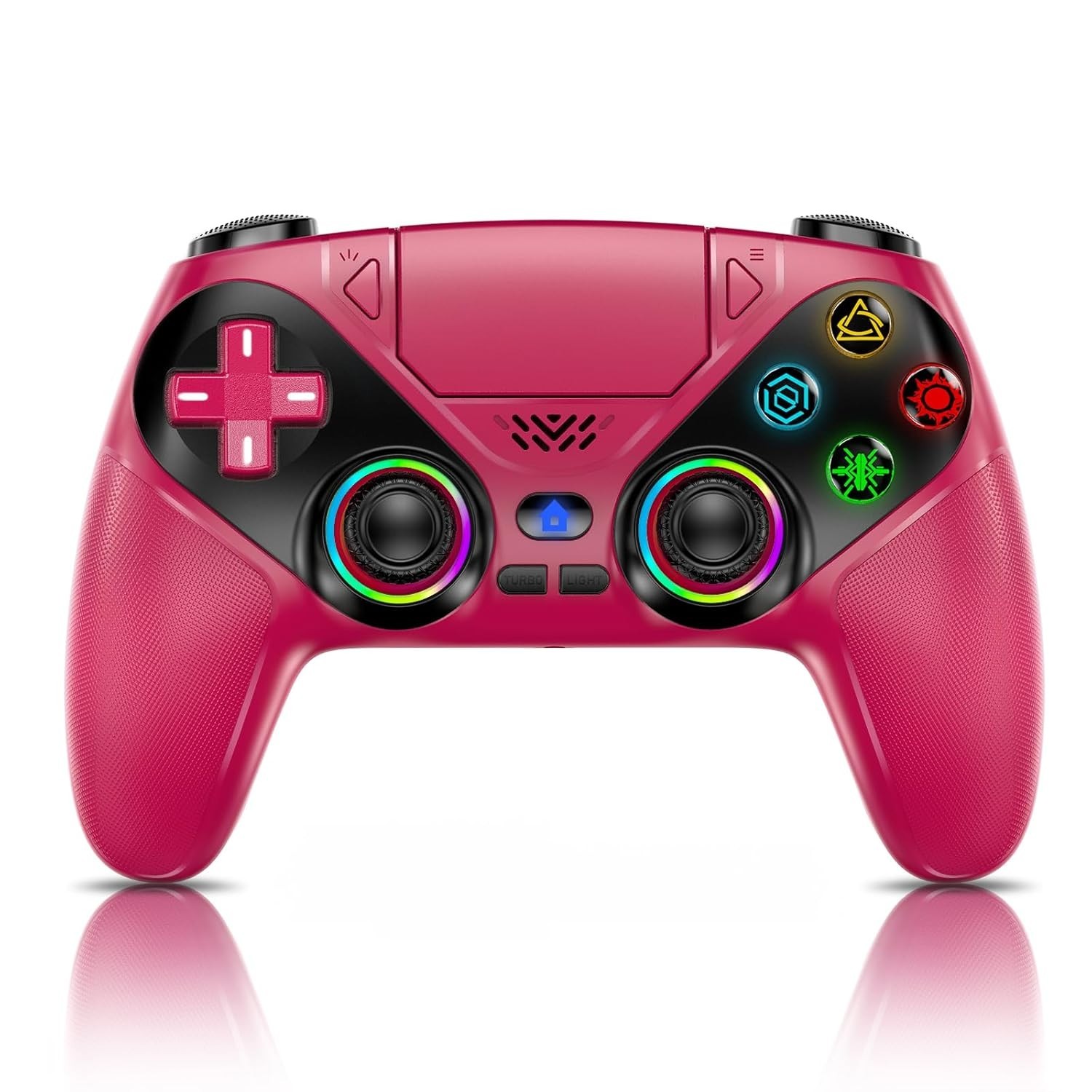 Gamrombo LED Wireless Controller for PS5, Compatible with PS5 Pro/Slim/Pc, Dual