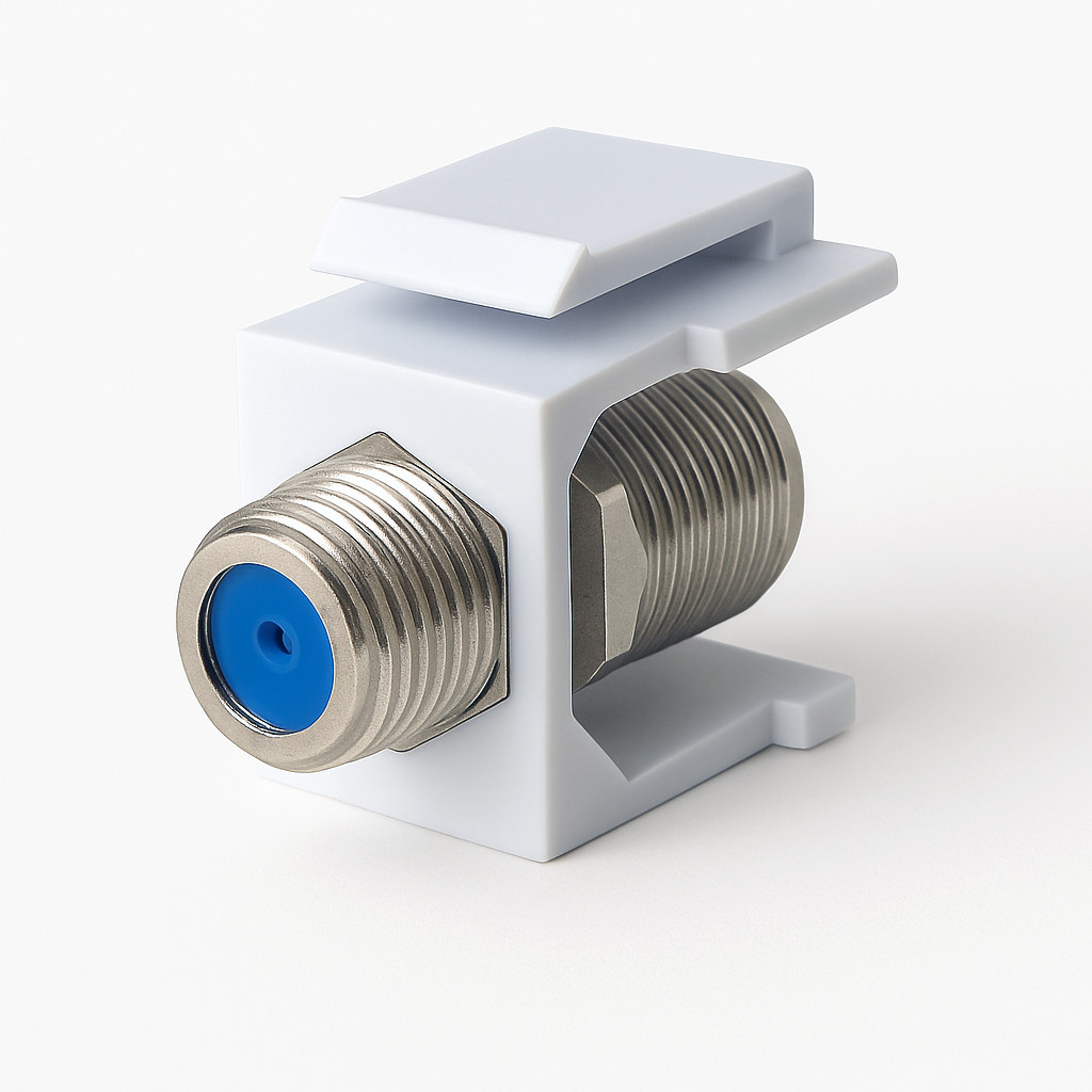 F-Type Keystone Jack Insert Coax Cable Coupler for Wall Plates 1-500 Pack LOT