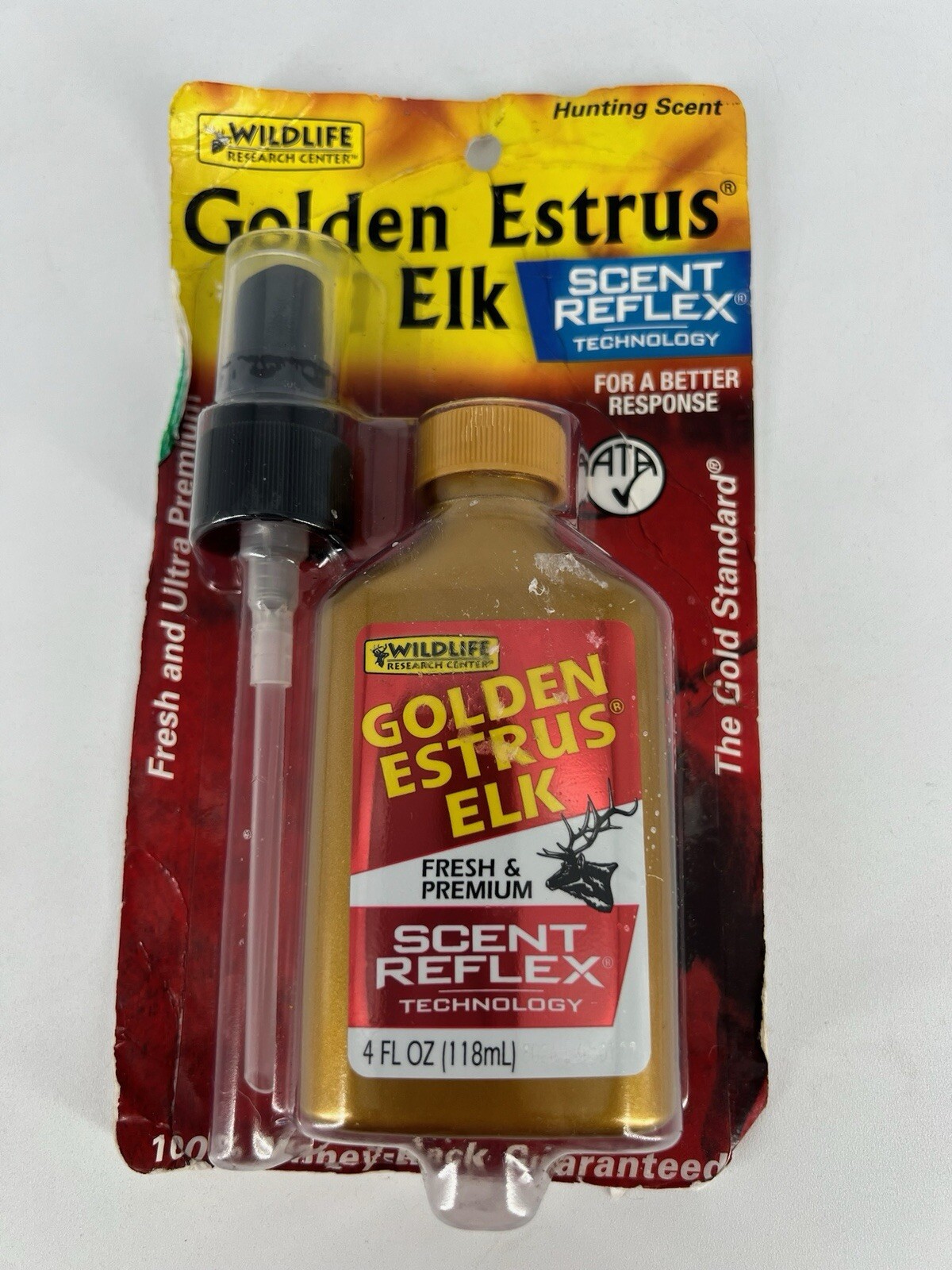 Golden Estrus Elk Hunting Scent Attractant 4 Oz Bottle Wildlife Research Center