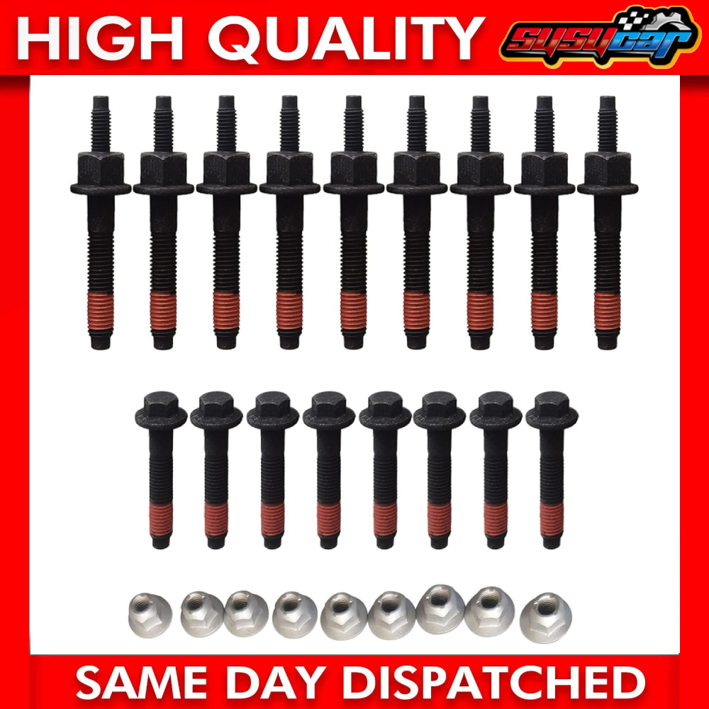 26PCS Exhaust Manifold Bolts Nuts FOR 2009 - 2018 CHRYSLER Dodge JEEP Ram 5.7L