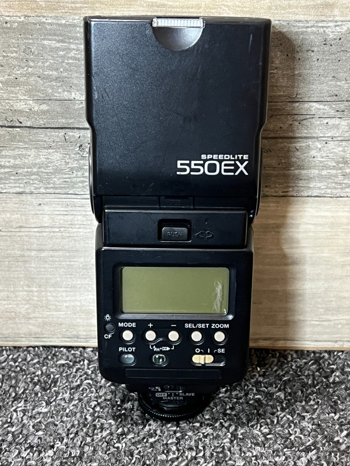 Canon Speedlite 550EX Shoe Mount Camera Flash For Parts/Repair