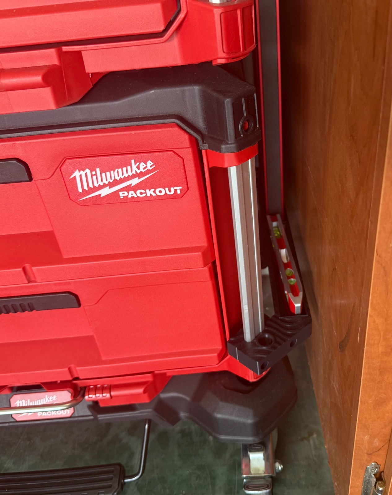 Milwaukee Packout Level & Pry Bar Rail Bracket Set – Tool Organizer Accessories