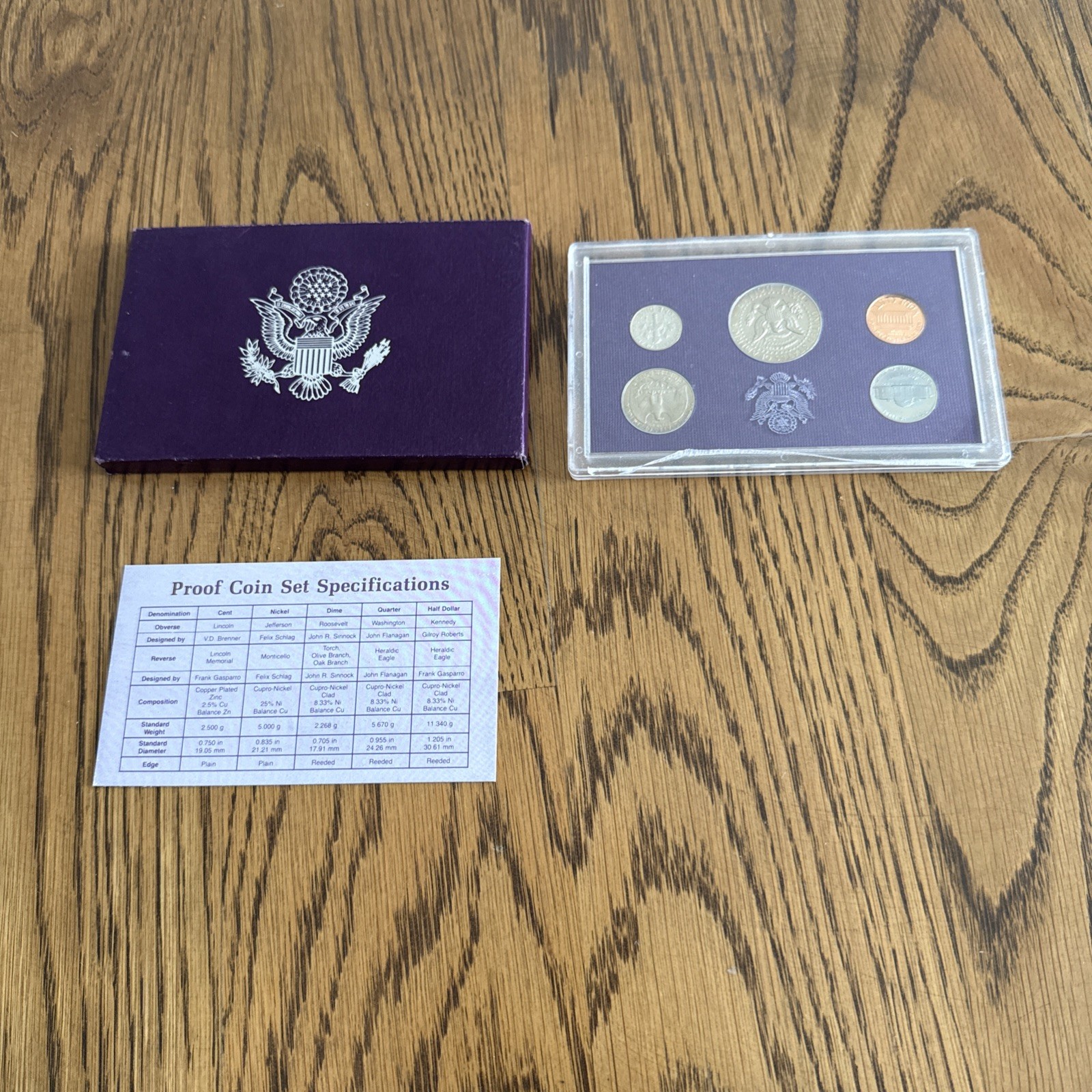 United States 1987 Proof Set With Box (Cracked Case)