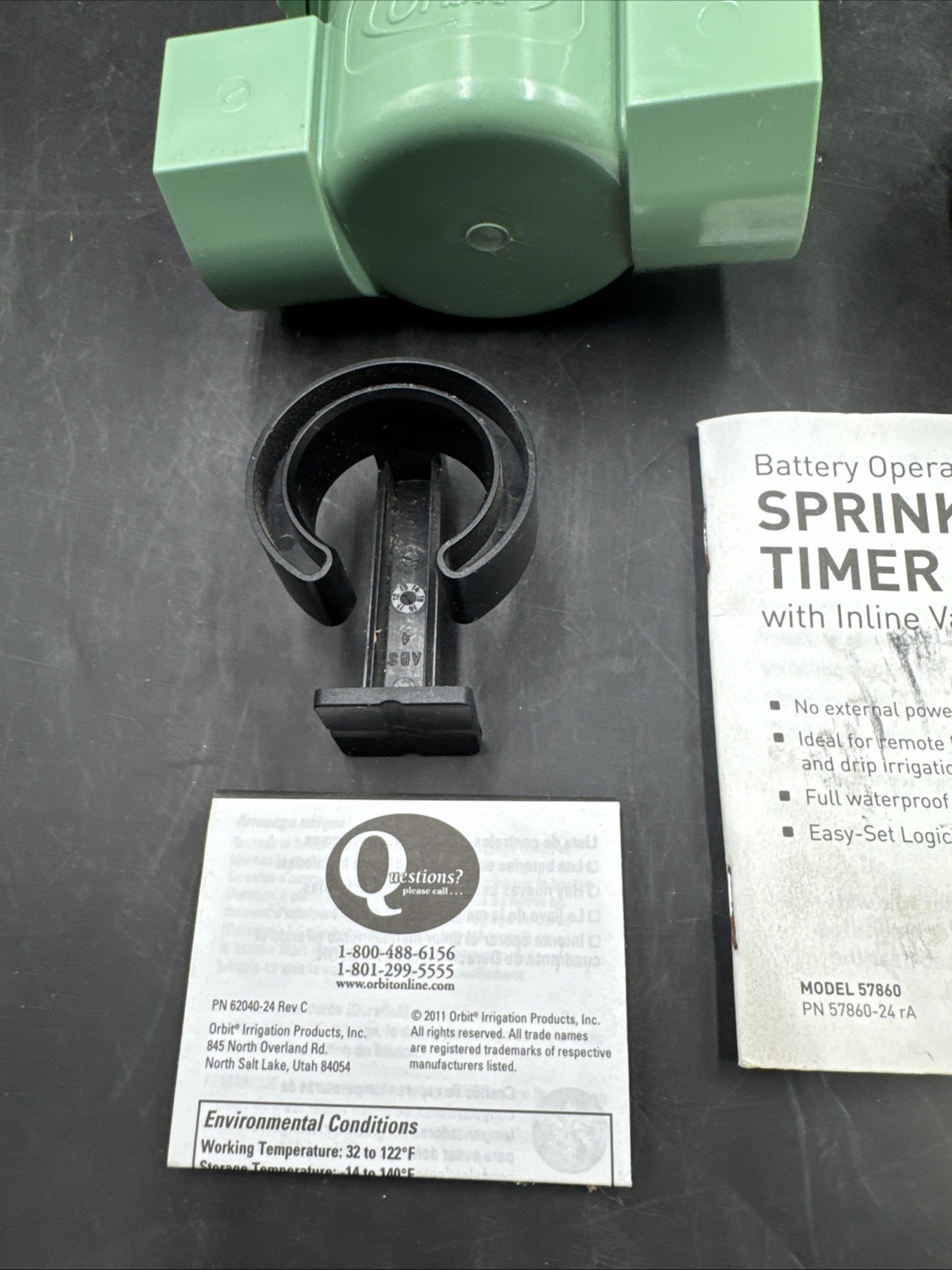 Orbit 57860 Battery Powered Programmable 4-Zone Sprinkler New Open Box