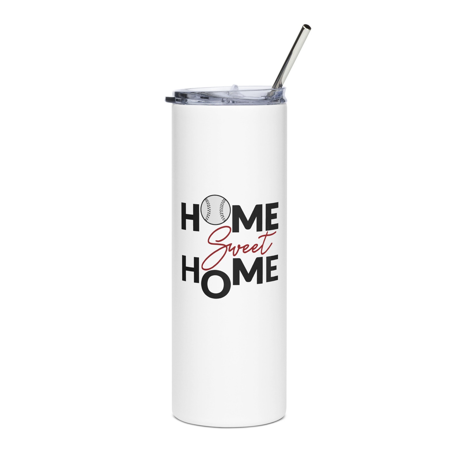 Home Sweet Home Baseball Skinny Tumbler