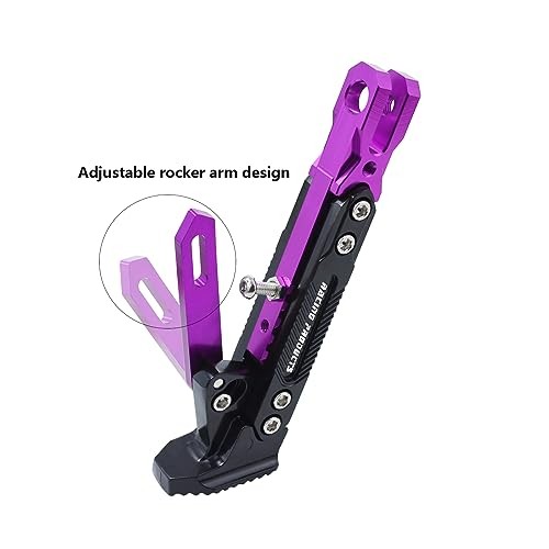 Universal Motorcycle Kickstand Adjustable Foot Side Support Parking Purple