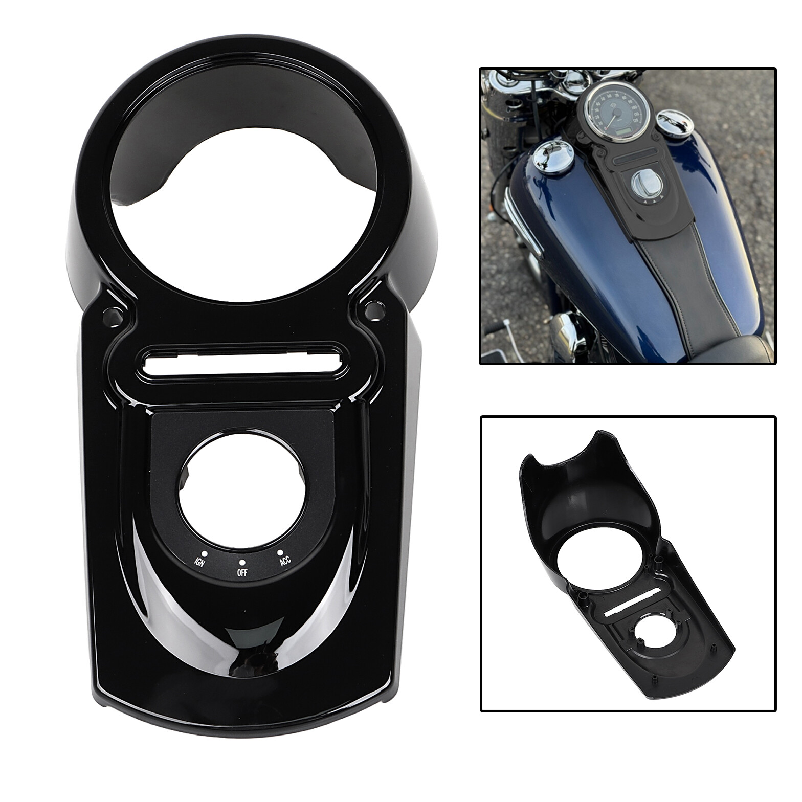 Speedometer Dash Panel Cover Housing For Harley Dyna Fat Street Bob FXDB FXDF