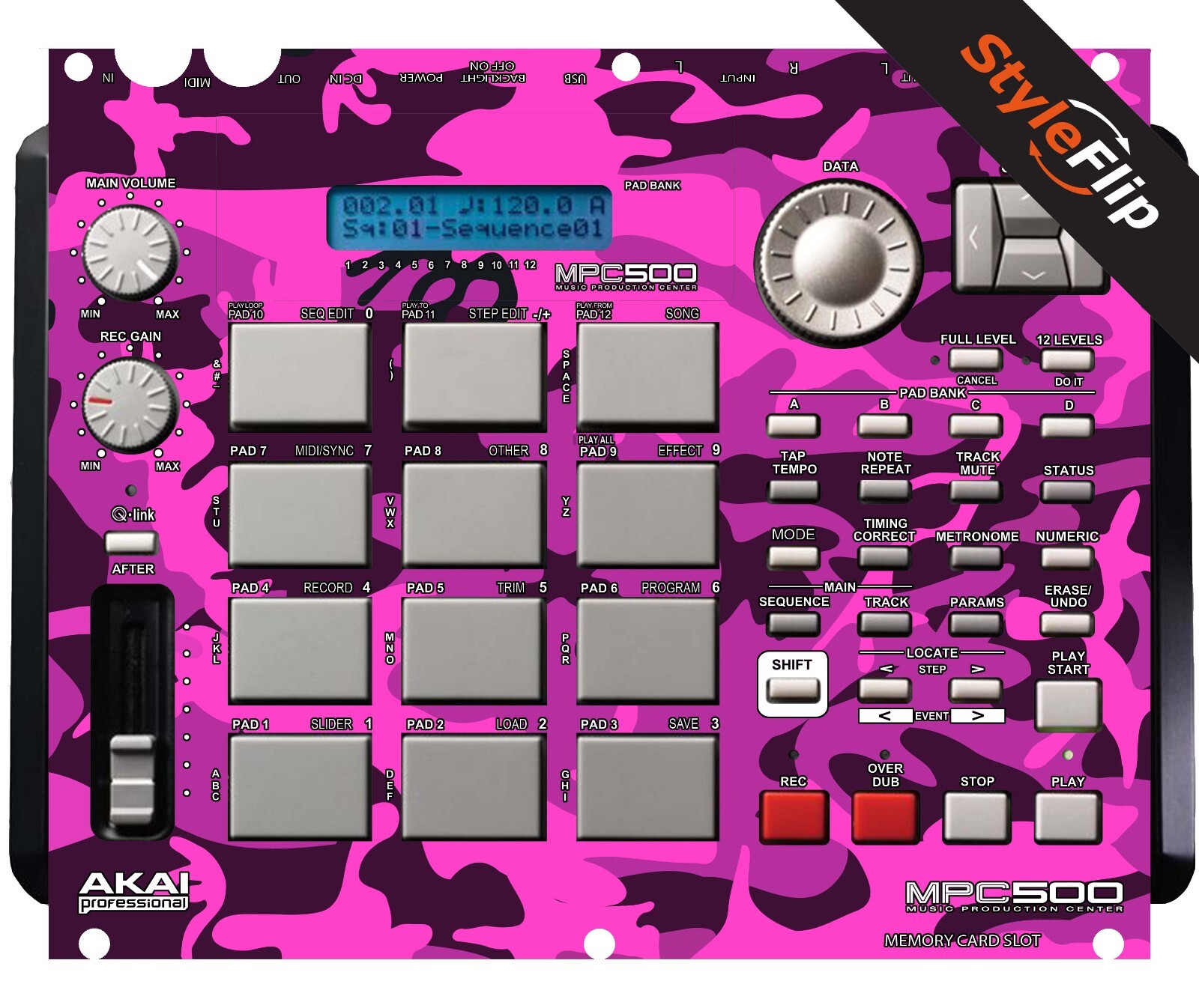 Akai MPC-500  | Pink Camo | Protective Decal | StyleFlip Skins