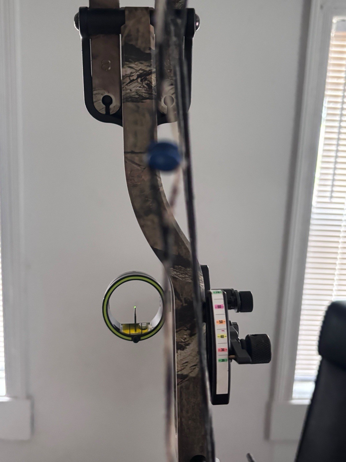PSE Camouflage Compound Bow w/ HHA Optimizer Lite Sight, Bowmar Rest, Stabilizer