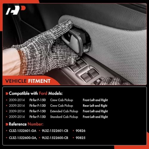 Inside Interior Door Handles - Front or Rear Side | Compatible Black Housing