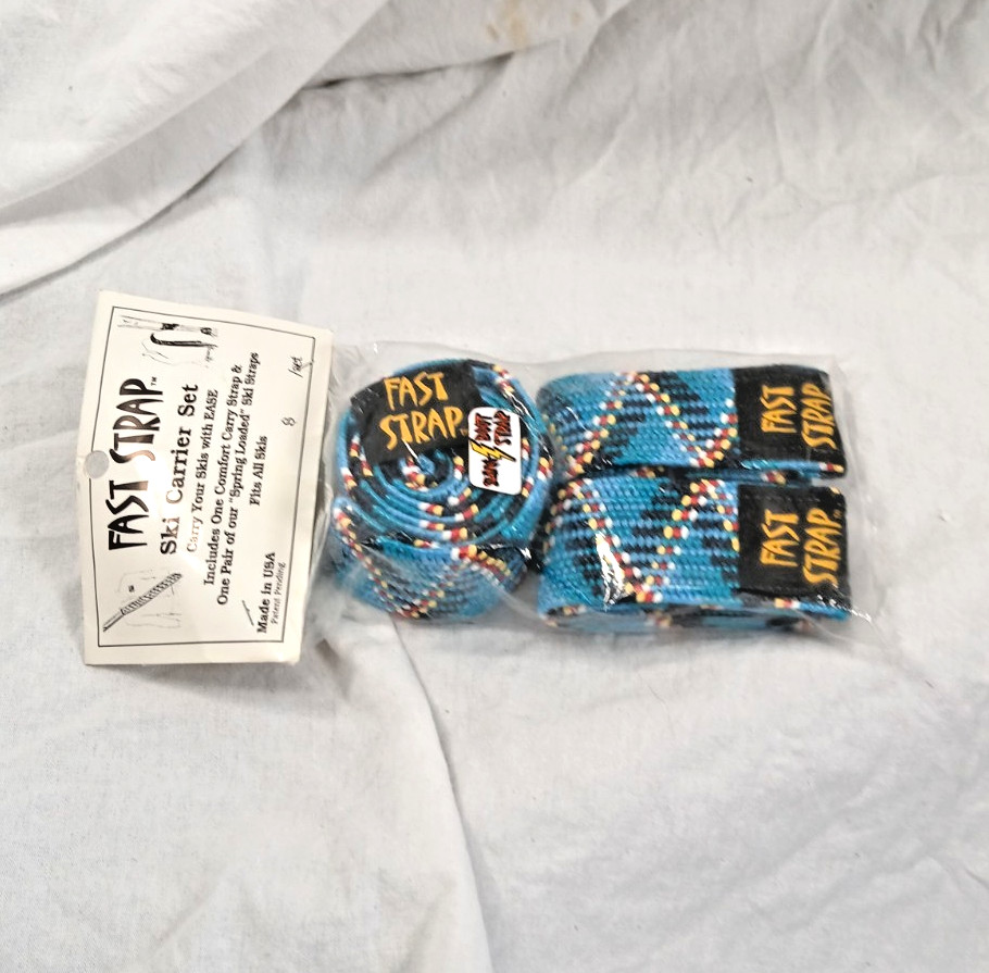 Fast Starp Ski carrrier set, geometeric patten, NIB