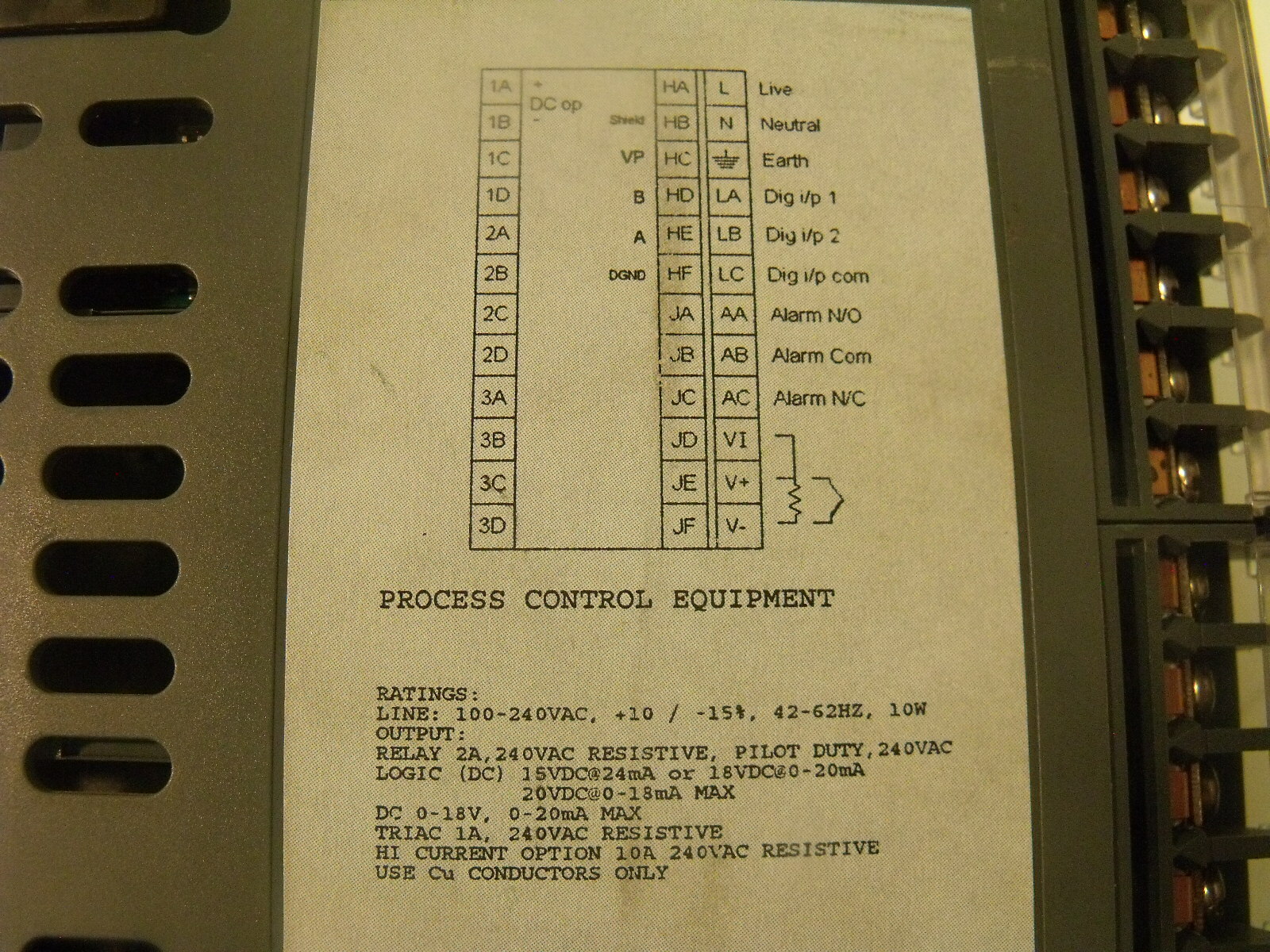 Barber Colman 2408f Temperature Controller