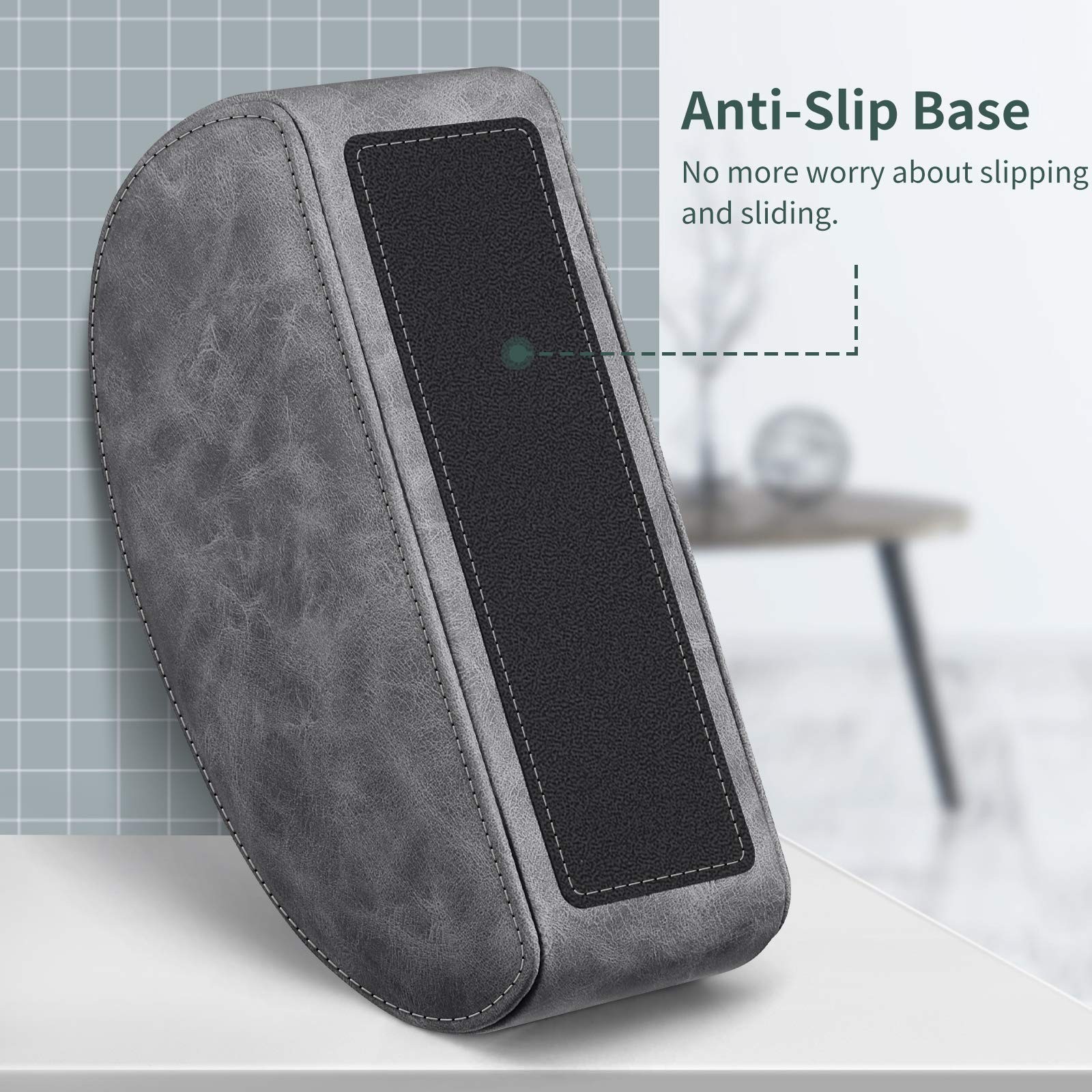 Remote Control Holder with 5 Compartments KENOBEE Anti-slip Desktop Caddy Sto...