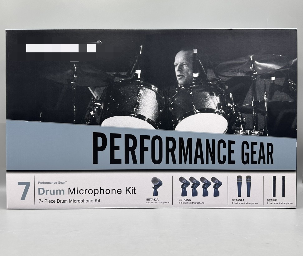 New 7pcs w/ Mounts & Cables DMK7 BAND Drum Microphone Professional Kit