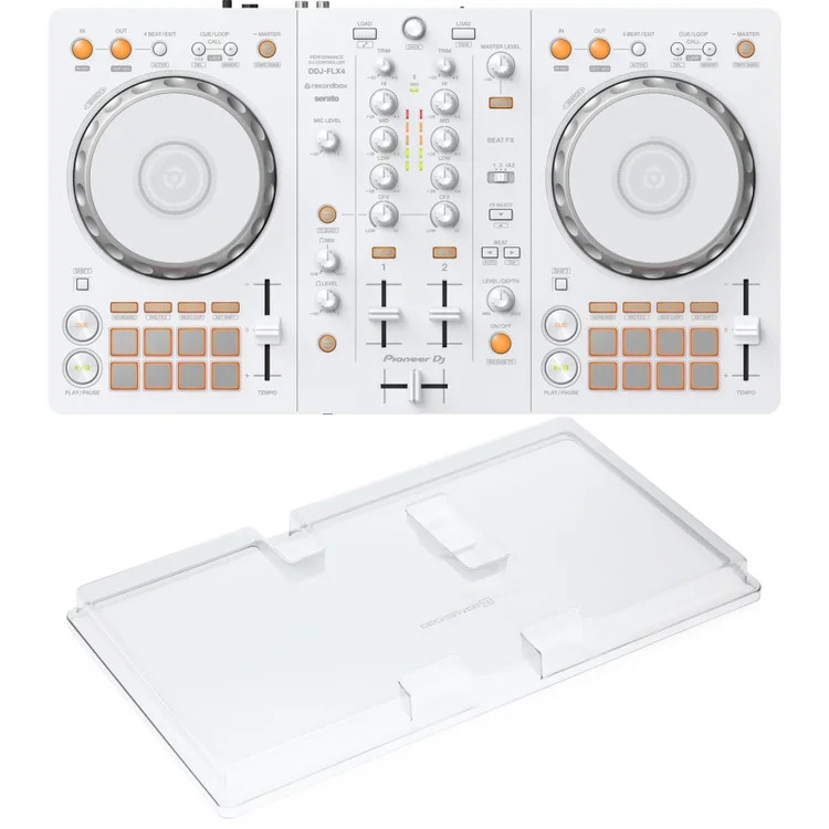 Pioneer DJ DDJ-FLX4 2-deck rekordbox and Serato DJ Controller with Decksaver -