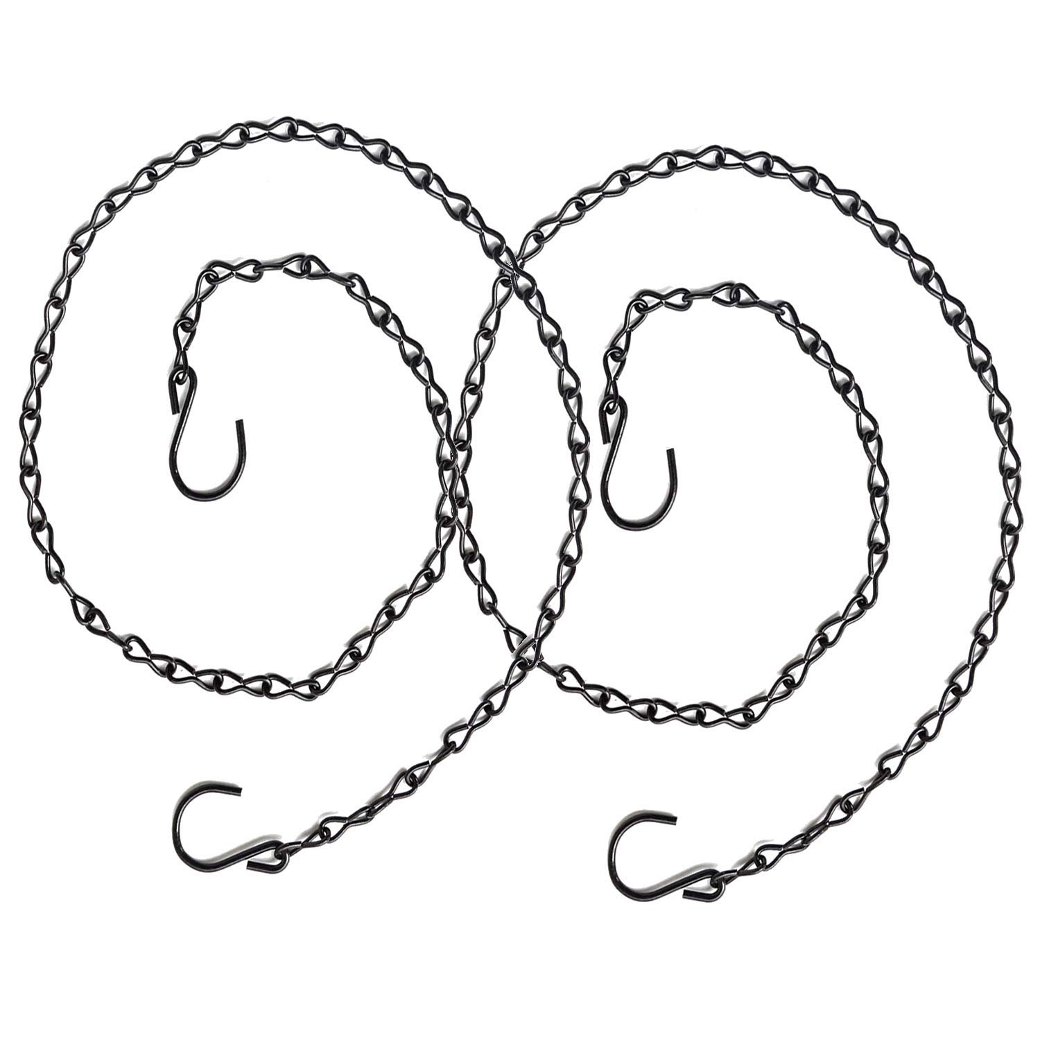 2 Pack S Hook Steel Hanging Harness Chain Adjustable Poultry Drinker Hanging ...