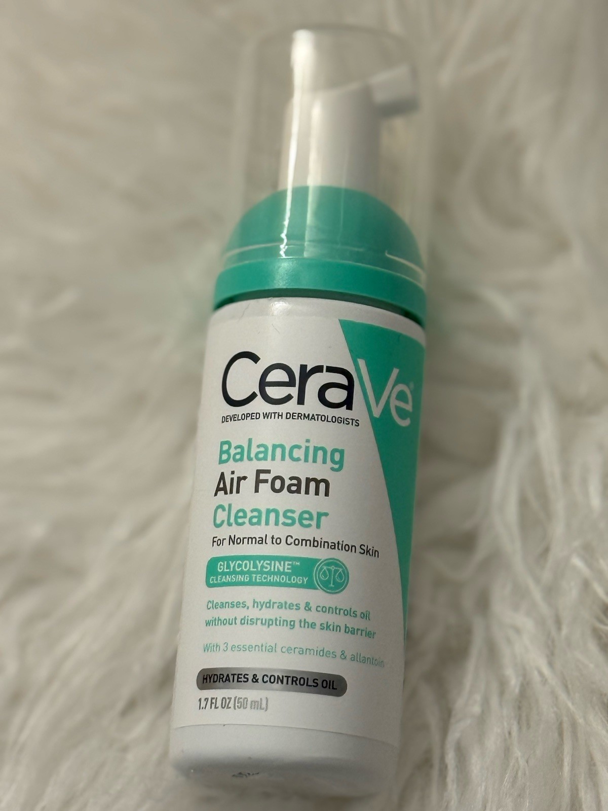 CeraVe Balancing Air Foam Cleanser 1.7fl.oz./50ml Travel Size New Product