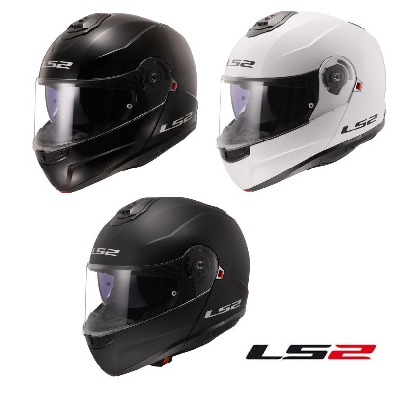 LS2 Strobe II Solid Modular Full Face Motorcycle Helmet - Pick Size & Color