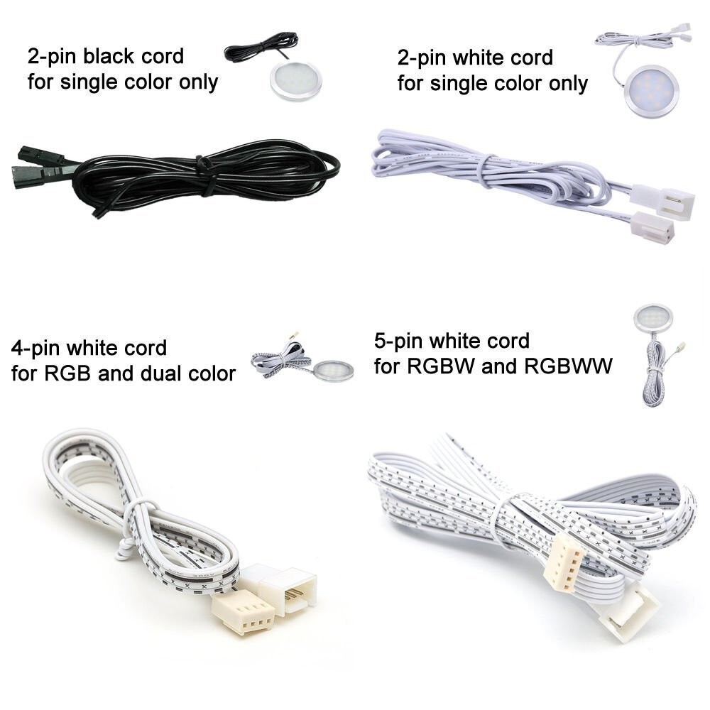 Cabinet Lighting Accessories - Extension Cord and Controller Set