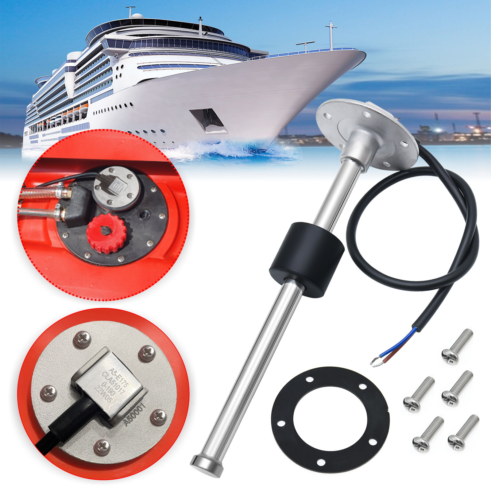 Marine Boat RV Truck Fuel Water Tank Level Sensor Sender Sending Unit 240-33ohms