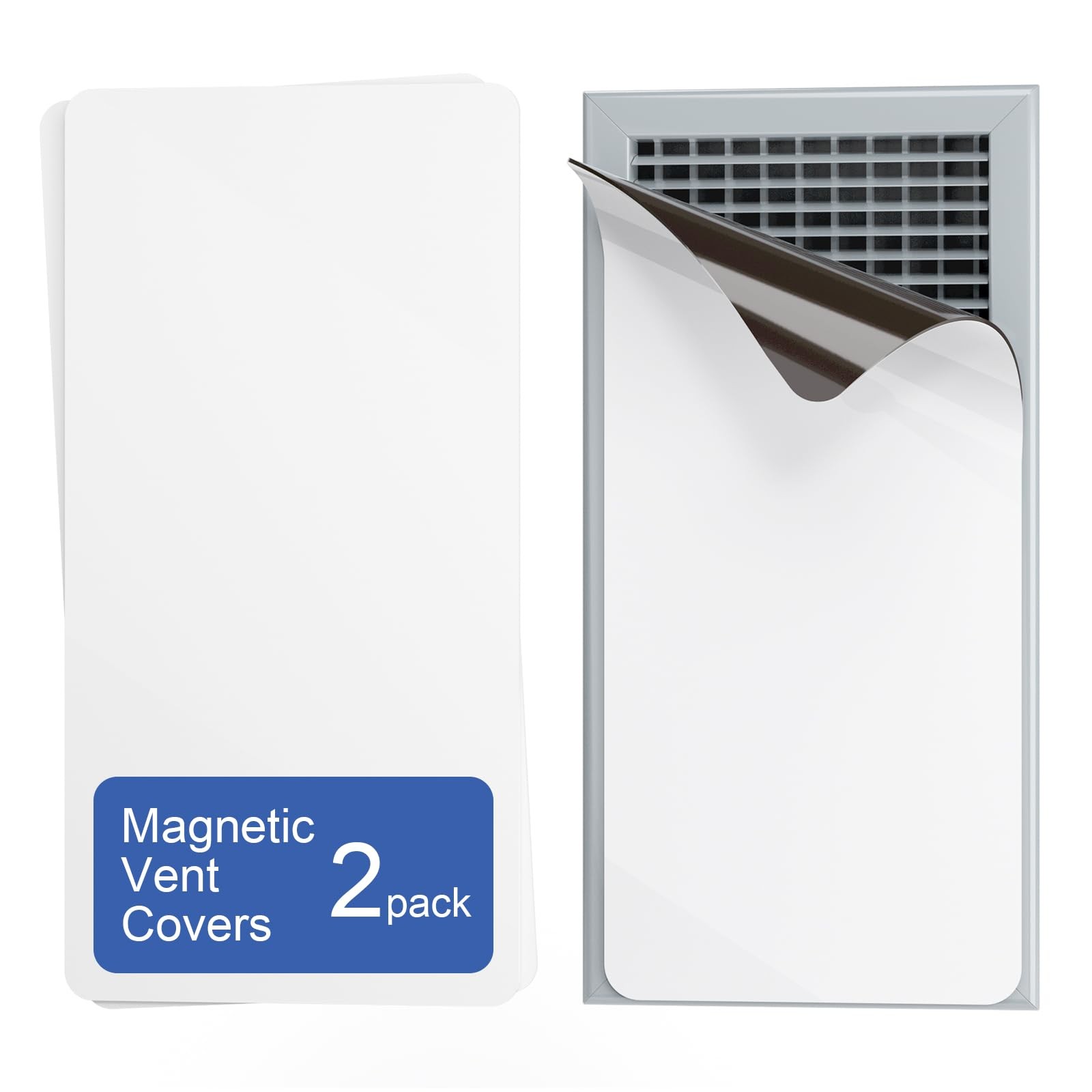 2 Pack 5.5x12 Inch Magnetic Vent Covers for Air Vents Wall Ceiling Floor Furnace