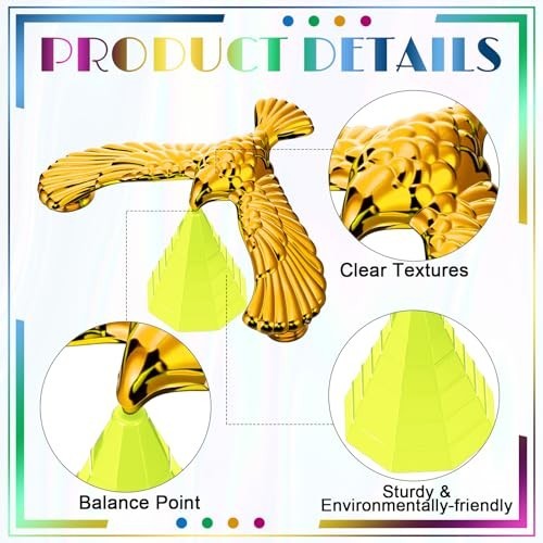 24 Pcs Balance Bird Gravity Set - Eagle Science Physics Toys for Kids & Classroo