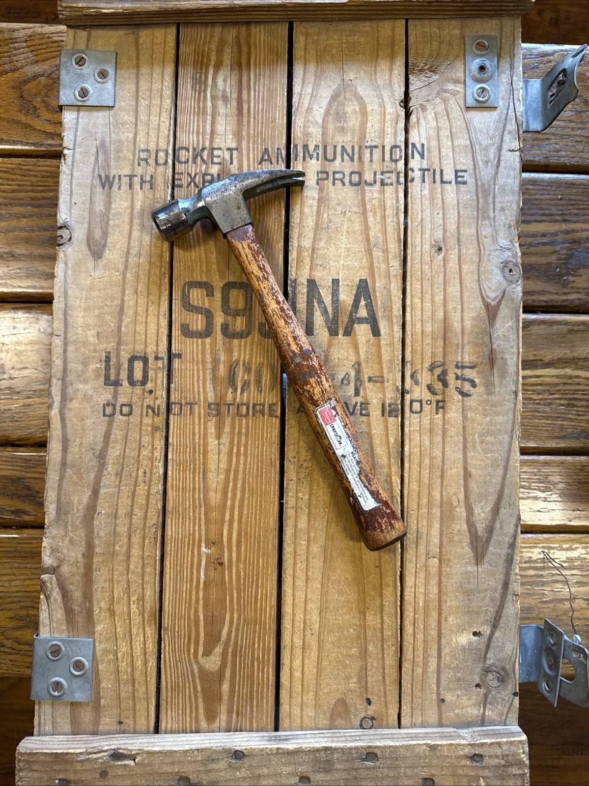Vintage Craftsman 3815 M 10 OZ small Straight Claw Finishing Hammer Hickory
