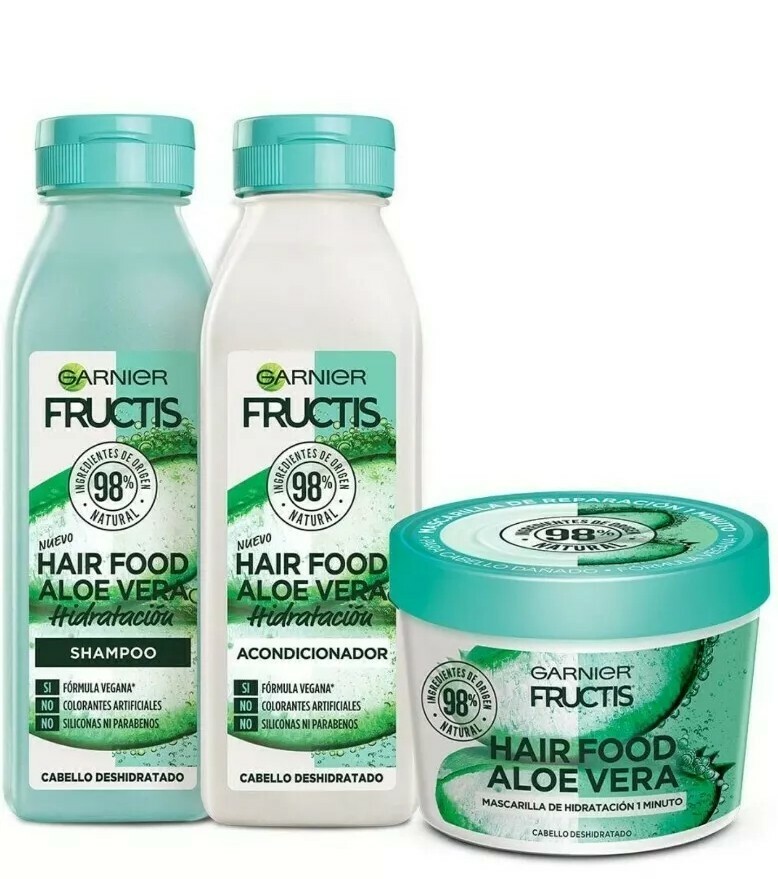 Garnier Fructis Hair Food Aloe Vera Complete Routine
