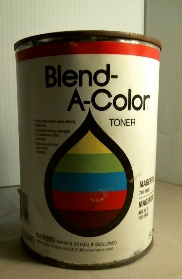 Shermin Williams Blend-a-Color Paint Tone Colorant, 744-1605, Magenta, FREE SHIP