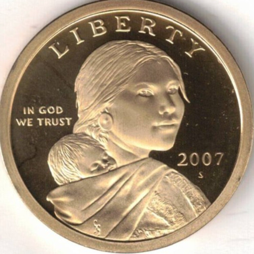 2007-S San Francisco Proof Sacajawea Dollar Coin!
