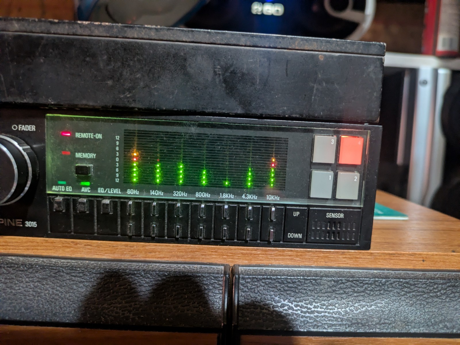 VTG 1980s Alpine 3015 Car Stereo Spectrum Analyzer Graphic Equalizer Audio Amp