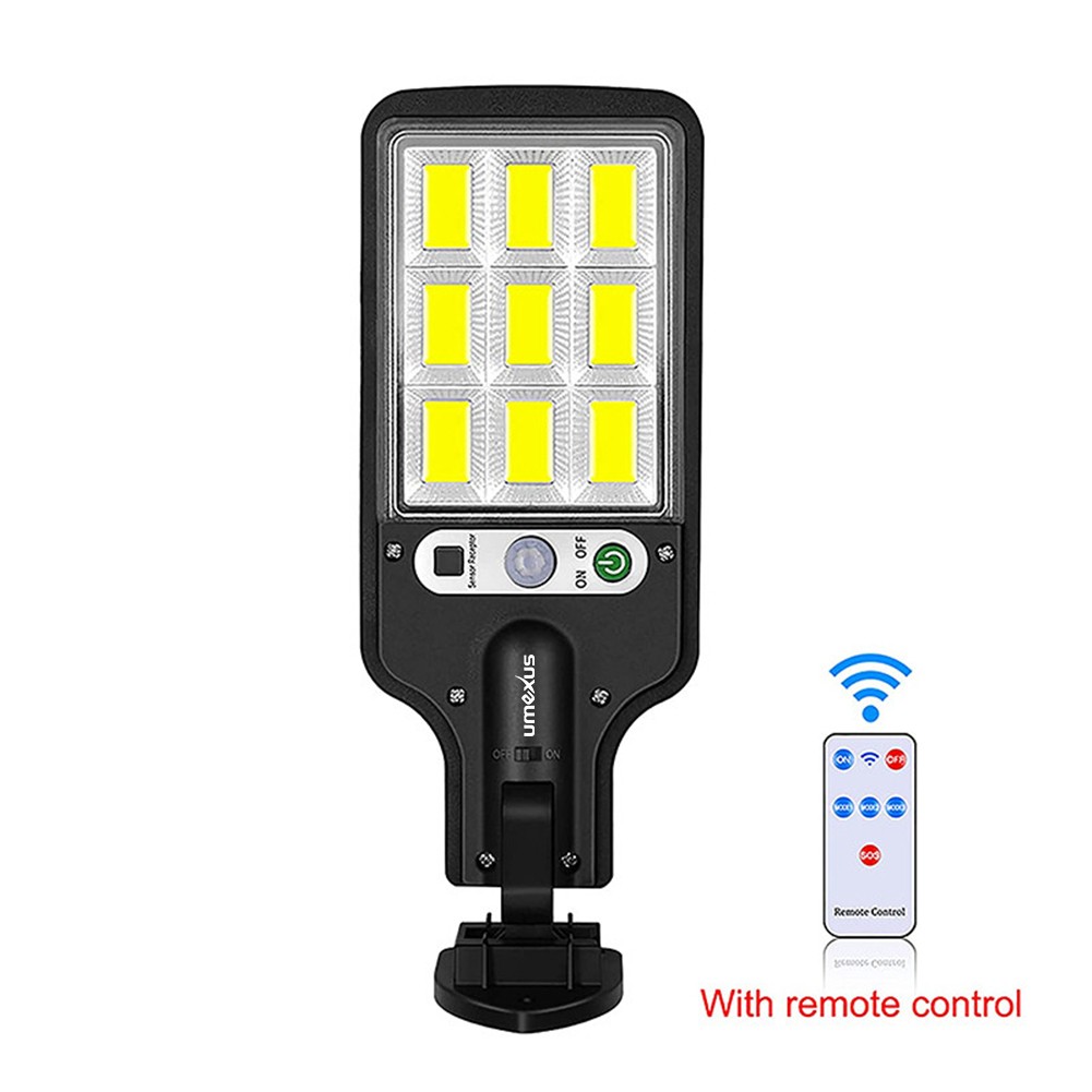 4x- Solar Motion Sensor Light 180° Adjustable Panel IP65 3 Lighting Modes