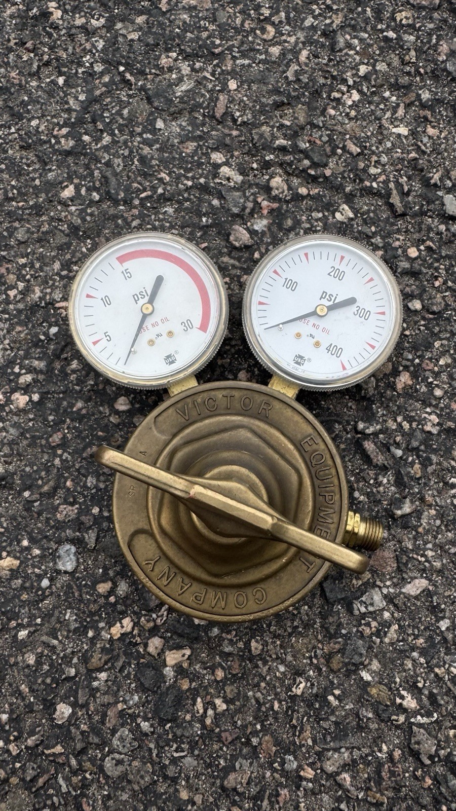 Victor Acetylene Compressed Gas Regulator SR 460A Great Condition