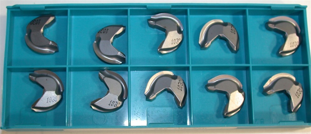 Lot of 10 New Ingersoll Profile Carbide Milling Inserts NCEX190500R IN1030