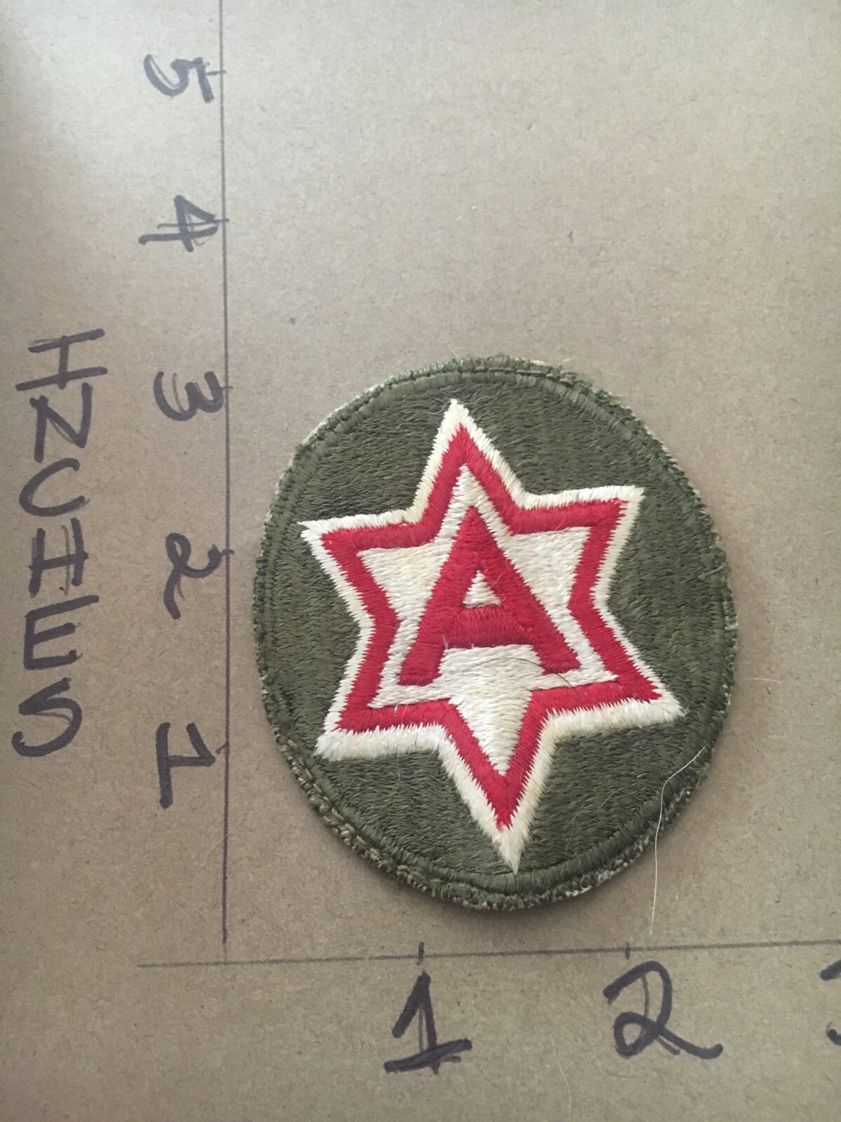 WW2 to Korea era 6th US Army c/e no glow Patch 5/14/25