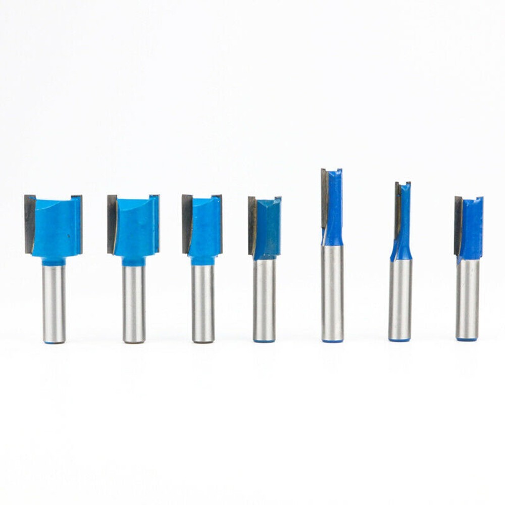 Router Bit Carbon steel + alloy Milling Straight 1pc Trimmer Carbon steel